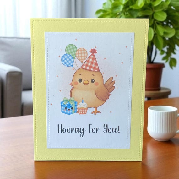 Handmade Bird Congrats Card – Celebration Greeting