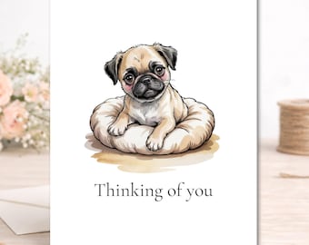 Thinking of You Puppy Card – Choose Your Message | Encouragement & Just Because Card