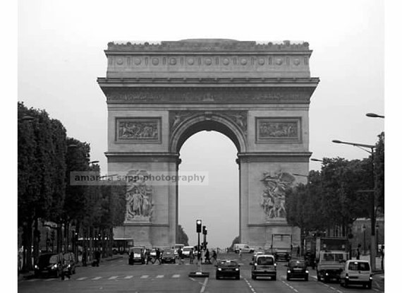 Arc De Triomphe Black And White