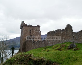 Urquhart Castle Loch Ness Scotland color photo