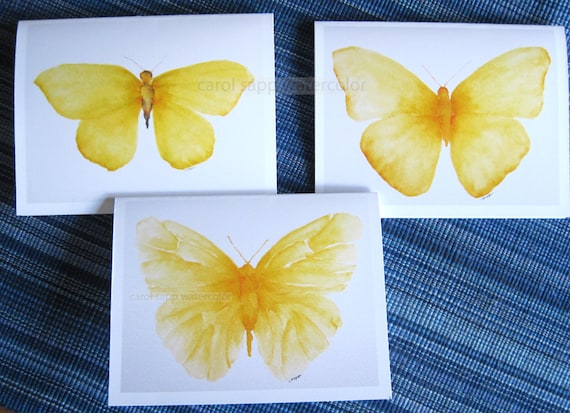 Butterfly Watercolor Note Card Butterfly Watercolor Note Card