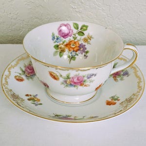 Vintage Noritake (M) Tea Cup and Saucer, Made in Occupied Japan