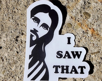 Funny Jesus "I Saw That" Sticker, Religious Humor, Gag Gift