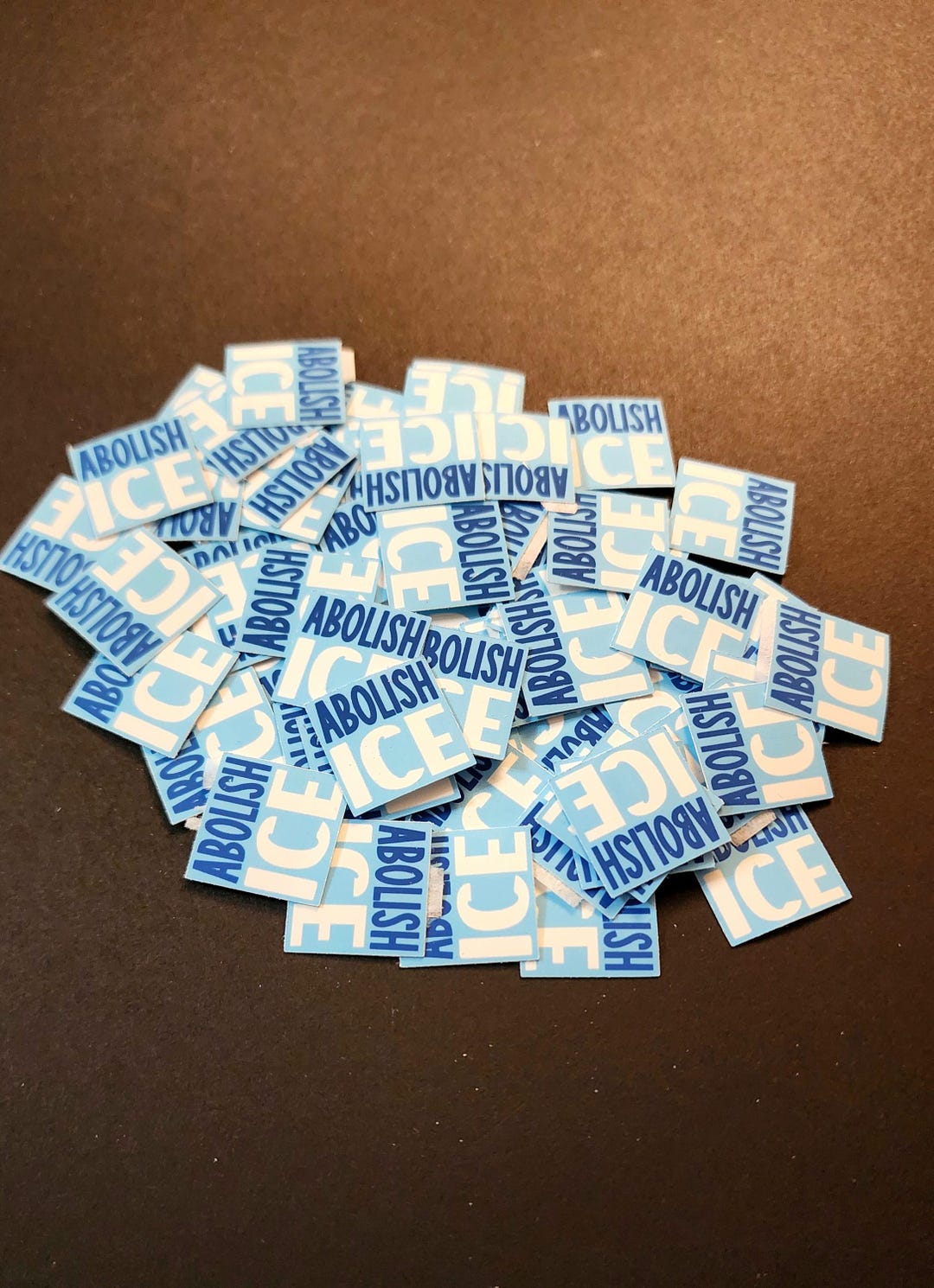 Anti-trump Protest Stickers: ABOLISH ICE Political Confetti Stickers - Etsy