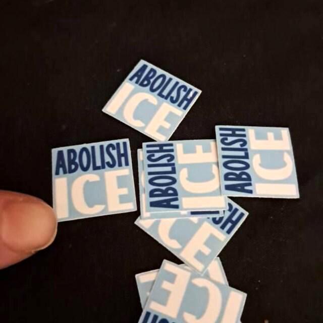 Anti-trump Protest Stickers: ABOLISH ICE Political Confetti Stickers - Etsy