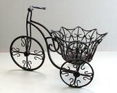 Black Wrought Iron Bicycle Tricycle Plant Stand . Vintage Indoor Outdoor Planter . Porch Patio Decor . Indoor Outdoor Planter. afloralaffair