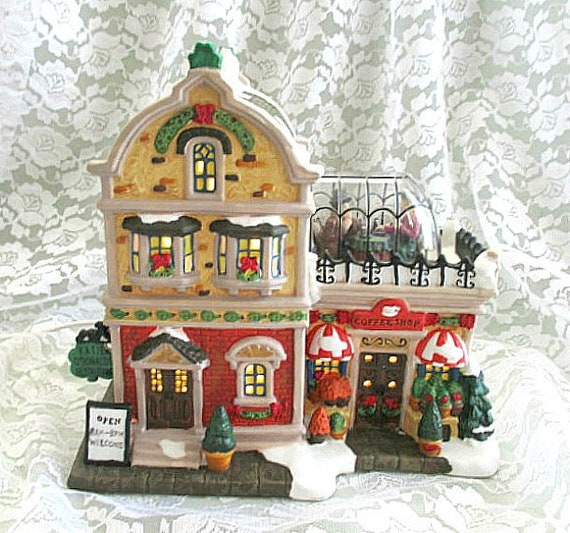 Download Free Lighted Christmas Village Miniature Restaurant Unique Etsy SVG DXF Cut File