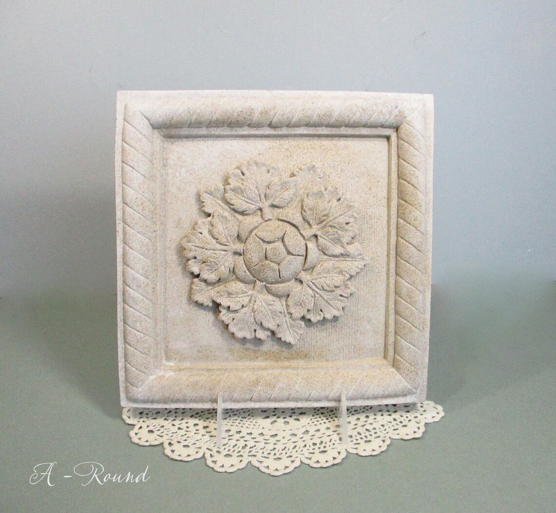 Concrete Hanging Medallion Wall Plaques . Home and Garden Cast Etsy