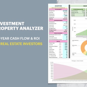 Rental Property Analysis | Investment Property Calculator | Real Estate Cash Flow ROI