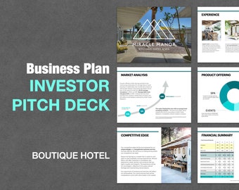 Hotel Business Plan | Investor Pitch Deck | Startup Plan | Keynote PowerPoint files