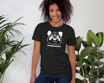 Pandamonium Panda Graphic Unisex t-shirt Cotton Poly Blend