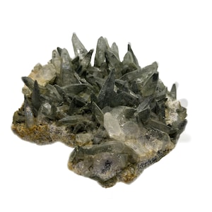 Chlorite Quartz Crystal Cluster from Mt Ganesh