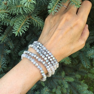 Brigth Crystal Bracelet, Bridesmaid Set Bracelet, Brides Jewelry, Bridesmaids Gift, Wedding Bracelet, Gift for Women,