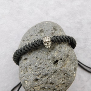 Silver Skull BraceletSnake Knot Bracelet, Zc Skull Bracelet, Unisex Bracelet, Friendship Bracelet, Boy Friend Gift, Sterling Silver For Men