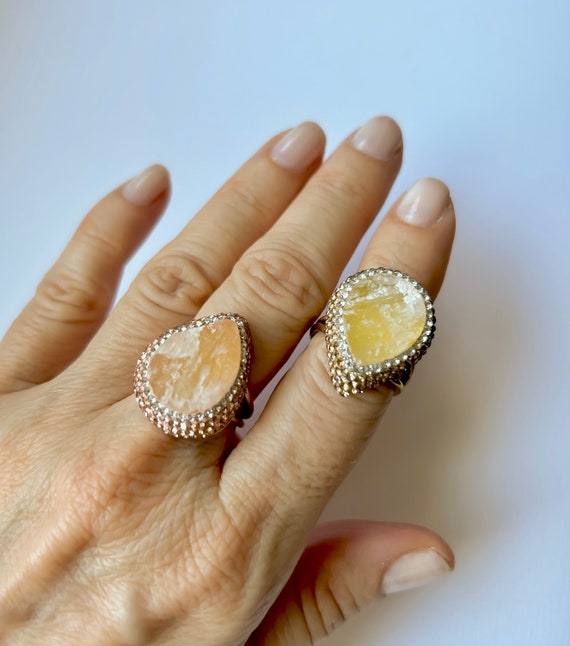 Citrine druzy ring new arrivals