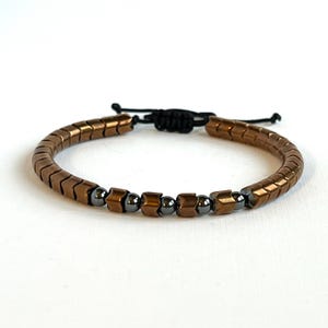 Hematite Stones Macrame Bracelet, Gift for Men, Beaded Bracelet, Friendship Bracelet, Boy Friend Gift, Exclusive Design