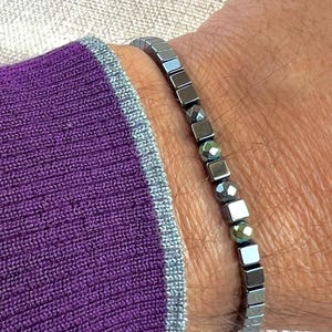 Hematite Stones macrame Bracelet, Gift for Men, Beaded Bracelet, Friendship Bracelet, Boy Friend Gift, Exclusive Design
