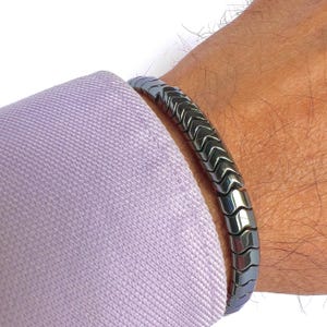 Adjustable Hematite Stones Bracelet, Gift for Men, Beaded Bracelet, Friendship Bracelet, Boy Friend Gift, Exclusive Design
