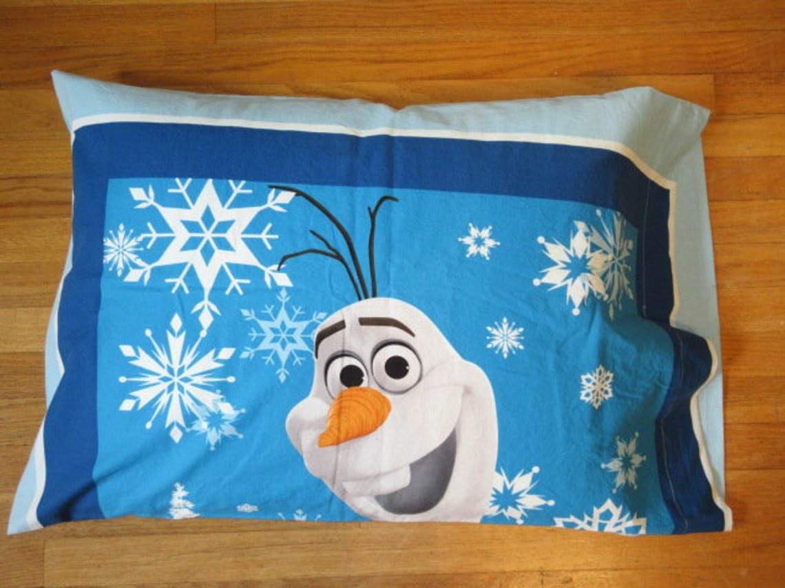 Pair of Olaf Standard Pillowcases Etsy UK