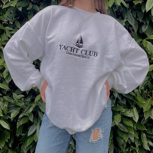 Yacht Club Embroidered Sweatshirt