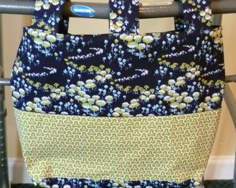 Walker Silla de ruedas Bolso Tote en Joel Dewberry Moderno Meadow Flower Fields Lake