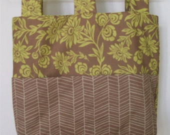 Walker Wheelchair Bag Tote en Joel Dewberry Modern Meadow Handpicked Daisies Sunglow