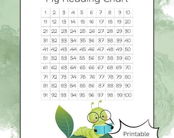 Kids 100 Buch Lesekarte | Lesetagebuch, Belohnungstracker (Digitaler Download)