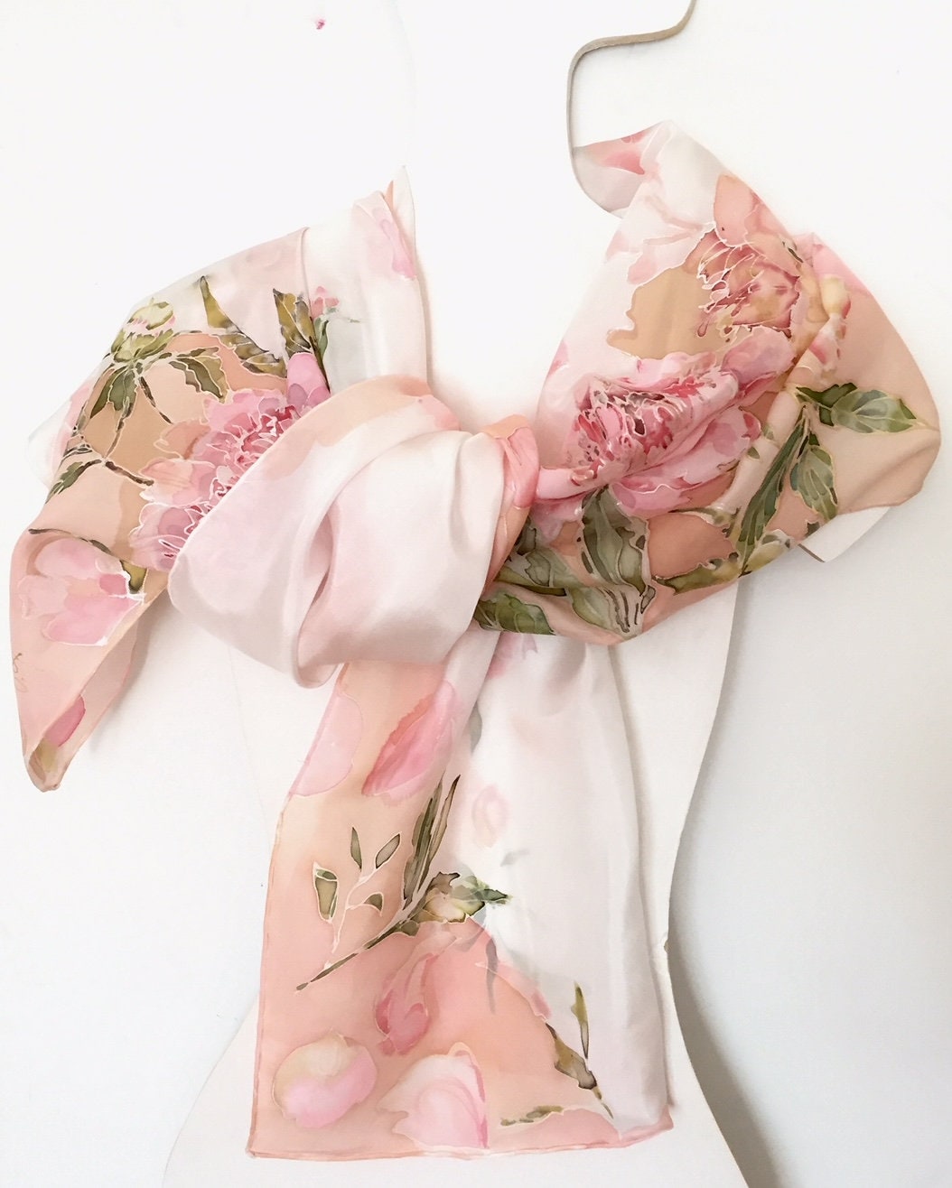 The Silk Bee Scarf in Pink main image 1