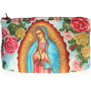 Guadalupe Mexican Virgin Mary Wallet / Makeup Bag / Cosmetic Bag / Coin purse image 1