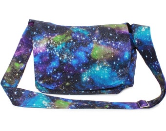 Stargazers Galaxy Messenger Bag