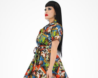 Hollywood Monsters Horror Circle Dress