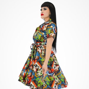 Hollywood Costume 超大型本ファッション アンティーク 洋書 Barbie x Unique Vintage Plus Size 1960s Pink Rosebud Garden