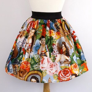 Mexican Senoritas A-line Elastic Skirt