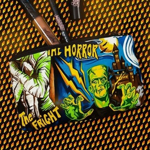 Horror Movie  Hollywood Monsters Wallet Coin Make-up Pouch