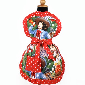 Little Girls Colorful Mexican Senoritas Apron / One size Fits Ages 2-10 image 1