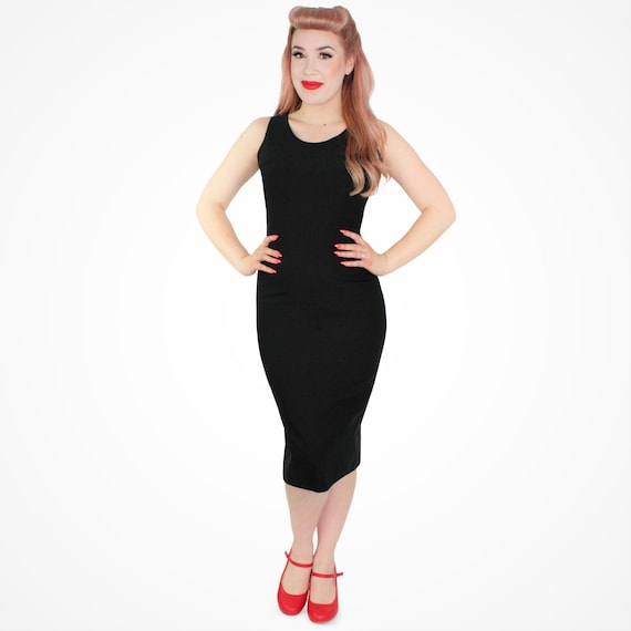 Audrey Black Wiggle Dress Xs-3xl