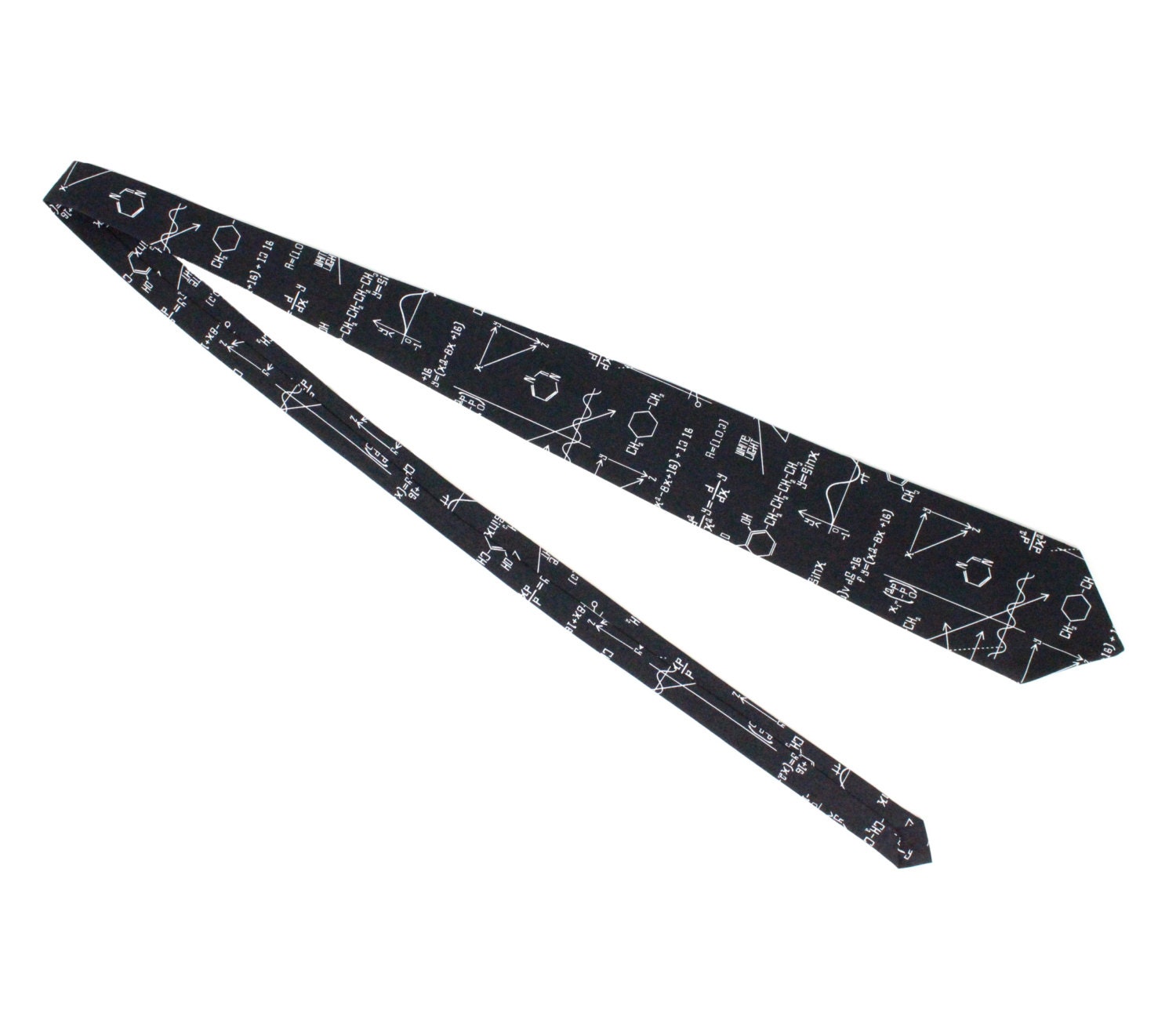 Science Ties - Cravatta da uomo con equazioni di chimica