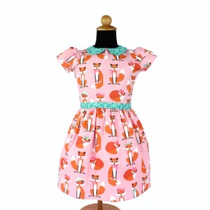 Girl's Retro Pink Foxy Dress