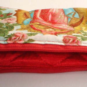 Guadalupe Mexican Virgin Mary Wallet / Makeup Bag / Cosmetic Bag / Coin purse image 3