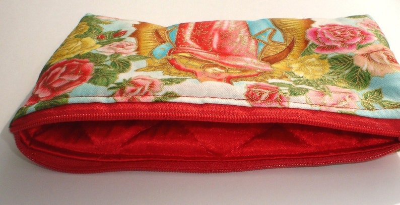 Guadalupe Mexican Virgin Mary Wallet / Makeup Bag / Cosmetic Bag / Coin purse image 3