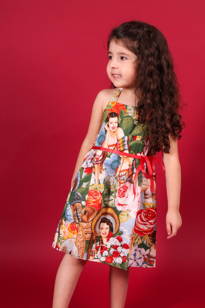 Girls Senoritas Rockabilly Dress image 3