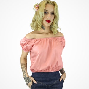 Off The Shoulder Top - Pink XS-3XL