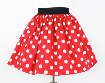 Red polka dot skirt minnie deals mouse