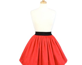 Coral A-line Pleated Skirt on sale