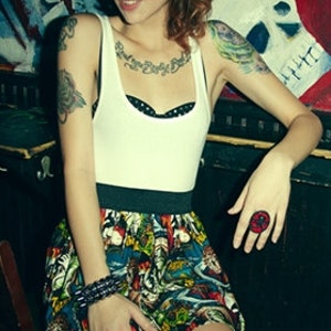 Monster Pleated Skirt