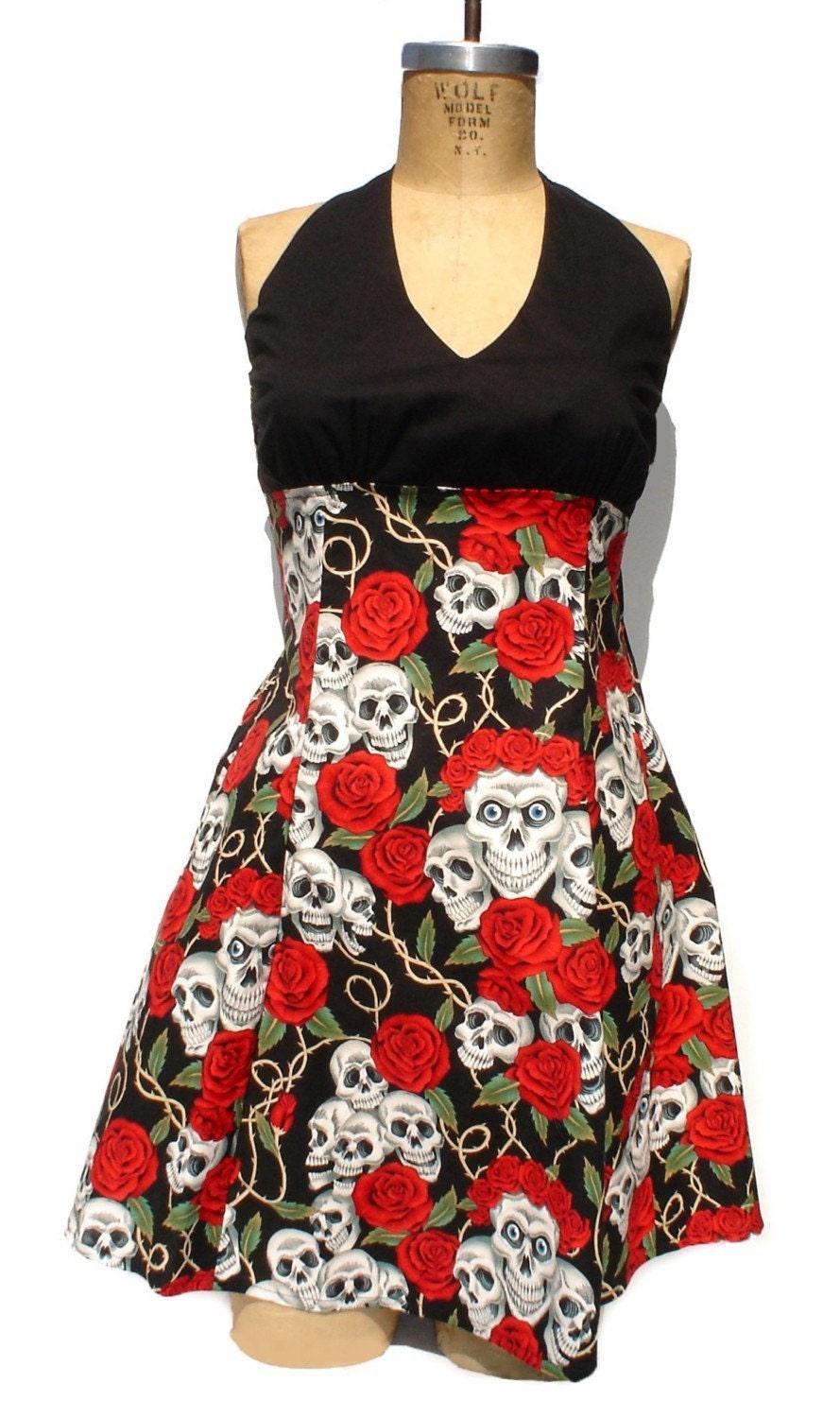 retro skull dress Second Life Marketplace