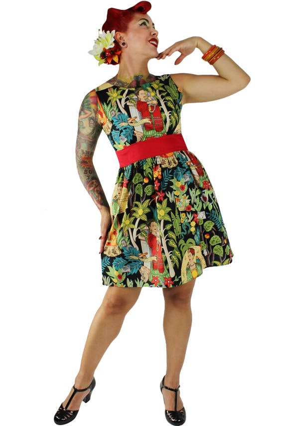 Frida Dress/ Vintage Inspired/ 50s Inspired Frida Dress / - Etsy