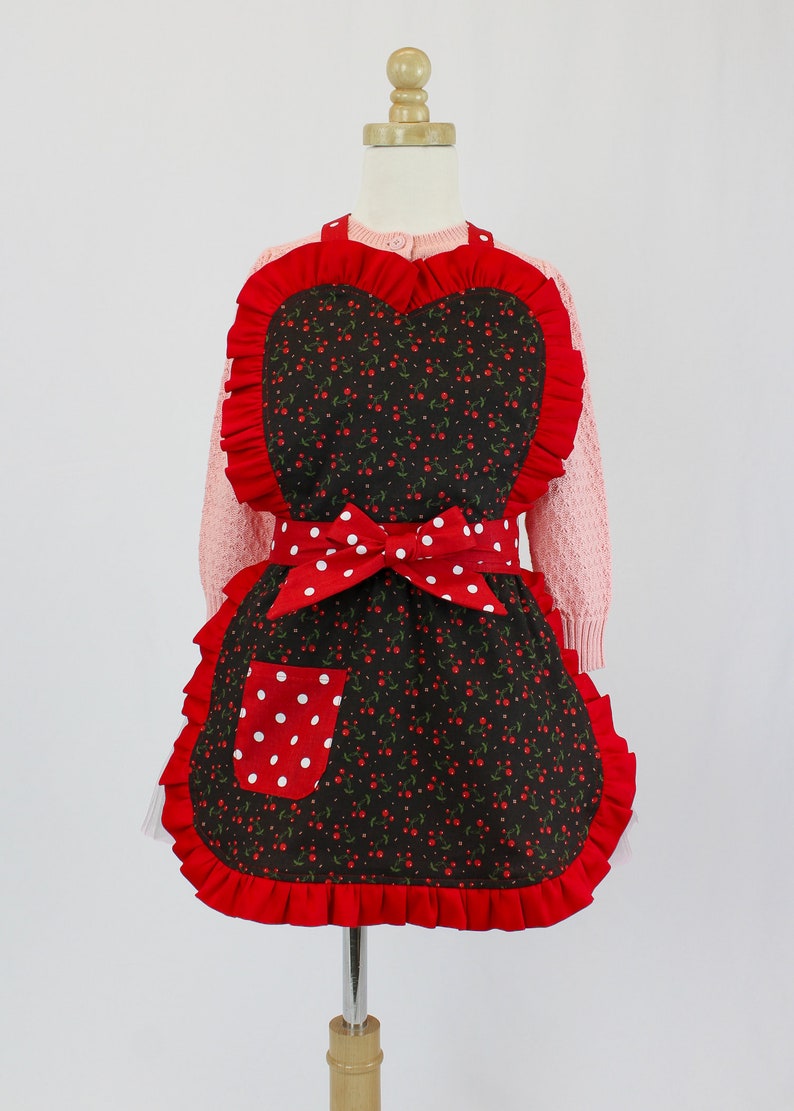 Child Cherry Apron Unisex image 2