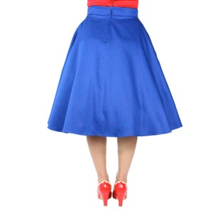 Audrey Hepburn Cobalt Blue Full Circle Skirt - Etsy