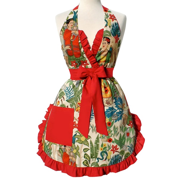 Frida Mexican Inspired  Apron